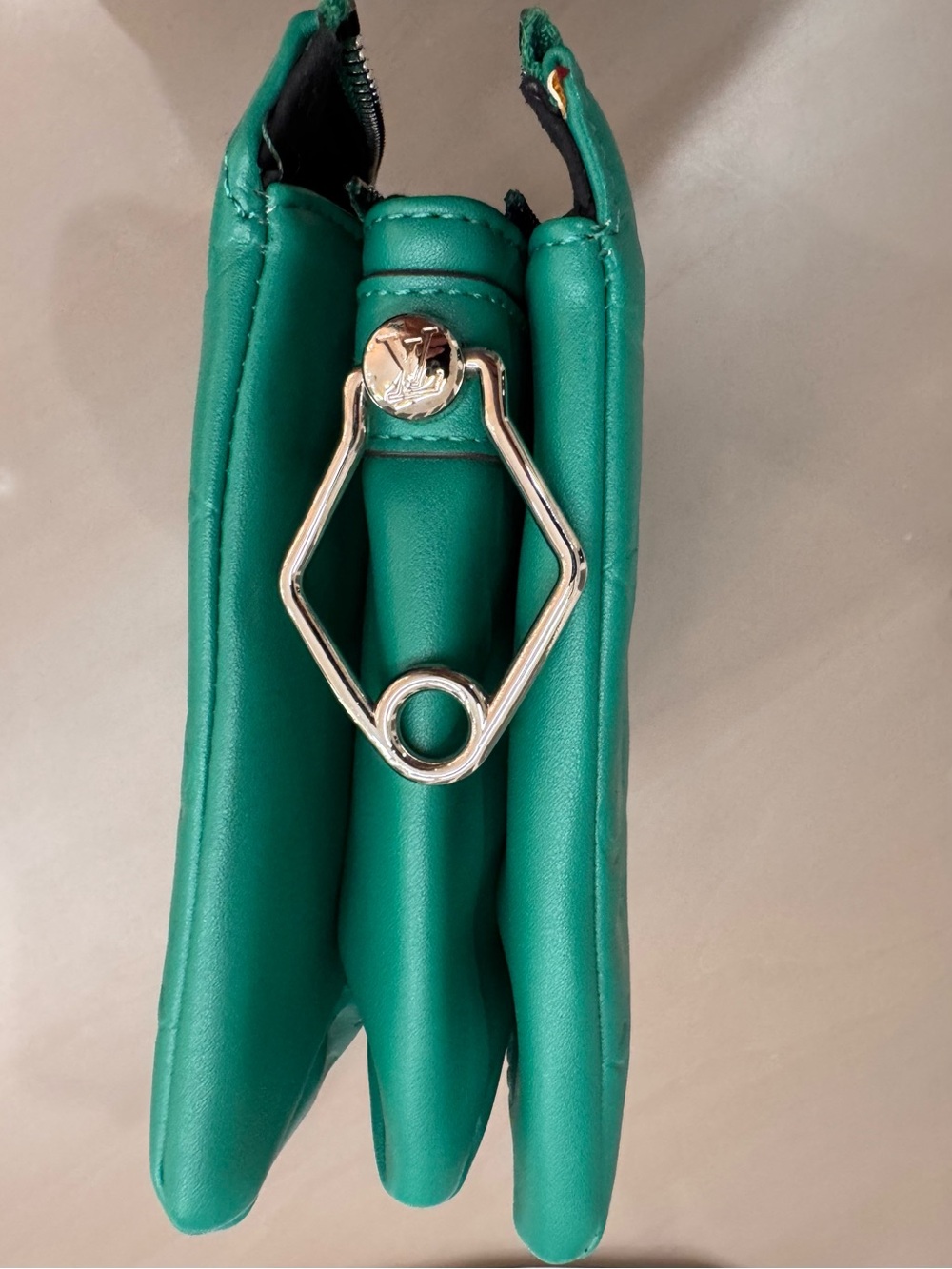 Like a Louis Coussin Monogram Embossed Leather Crossbody Pouch & Black Strap - Picture 4 of 10